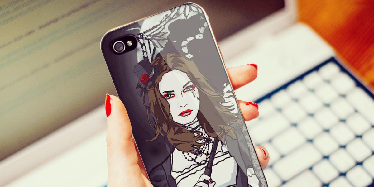 Mise en situation de coque smartphone