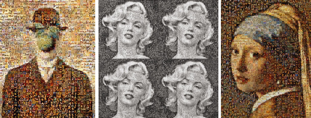 Mosaïque de photos Robert Silvers Marilyn Monroe